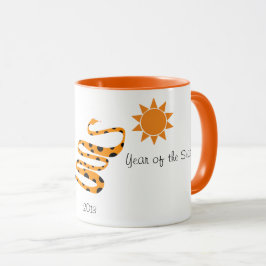 Snake Chinese Zodiac Year Monogram Roligt Kids Cut Mugg