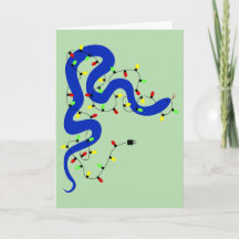 Snake Christmas Card