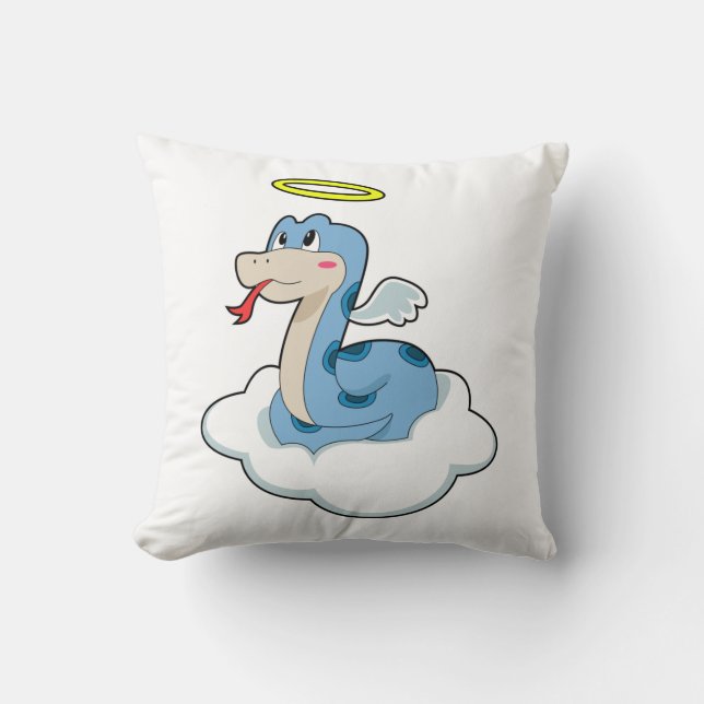 Snake Cloud Angel Kudde (Framsida)