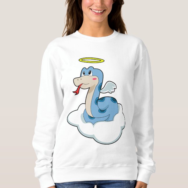 Snake Cloud Angel T Shirt (Framsida)