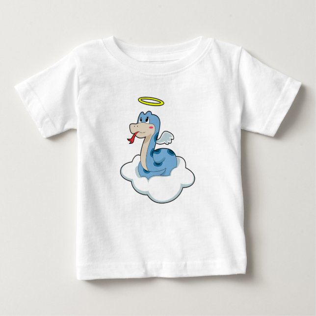 Snake Cloud Angel T Shirt (Framsida)