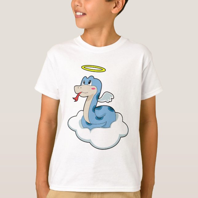 Snake Cloud Angel T Shirt (Framsida)