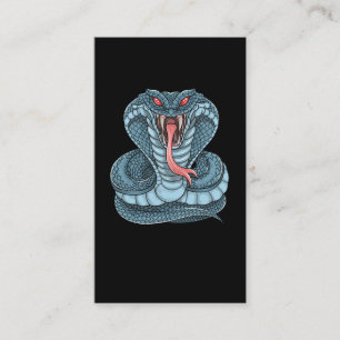 Snake Cobra Dangerous Reptile Visitkort