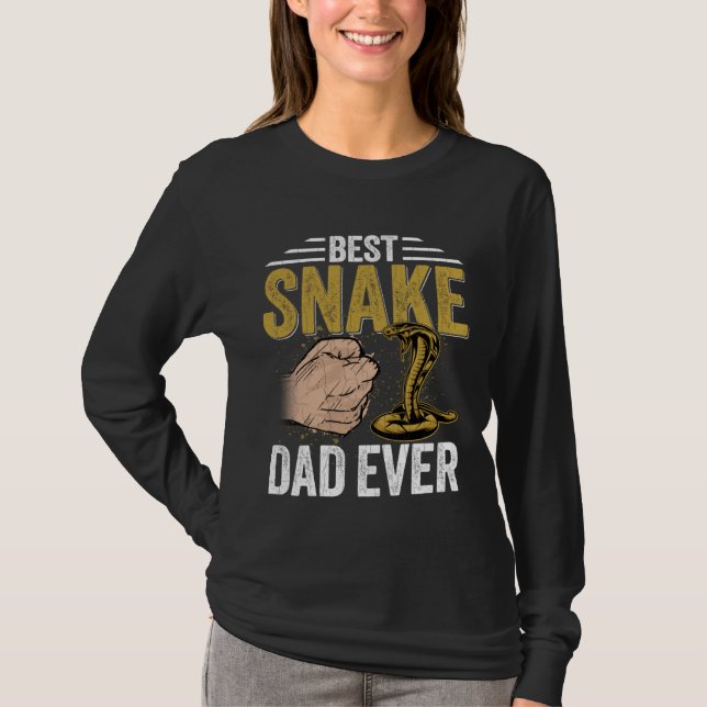 Snake Dad  Reptiles  Pet Reptile Owner Graphic T Shirt (Framsida)