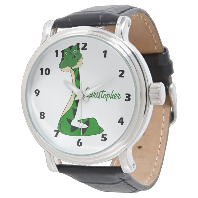 Snake Design Personalised Armbandsur (Vinklad)