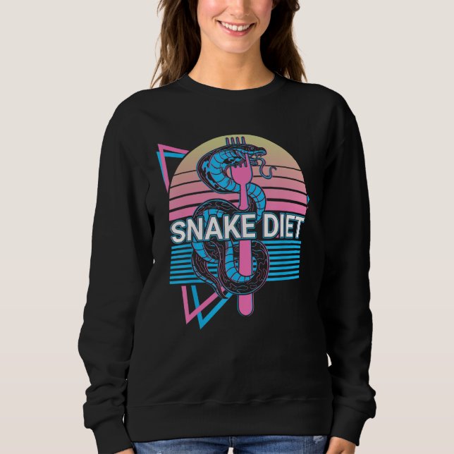 Snake Diet Snake Lover Retro T Shirt (Framsida)