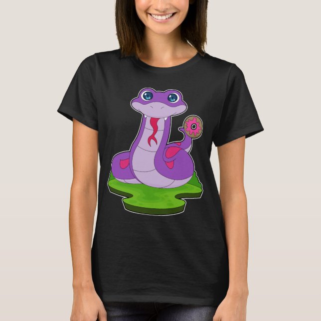 Snake Donut T Shirt (Framsida)