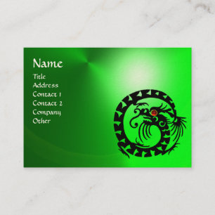 SNAKE DRAGON EMERALD, Beauty,Salon,Day Spa Visitkort