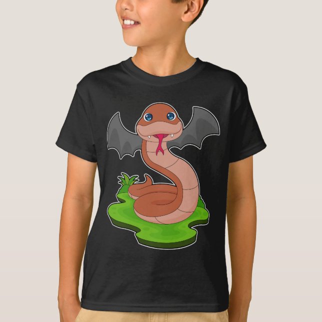 Snake Fladdermus T Shirt (Framsida)