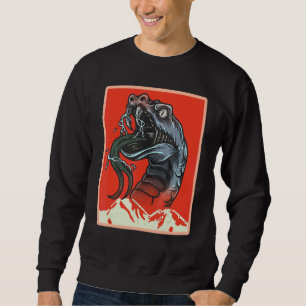 Snake for Boys Women Viper Herpetologistreptile Lång Ärmad Tröja