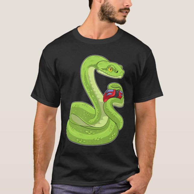 Snake Gamer Controller T Shirt (Framsida)
