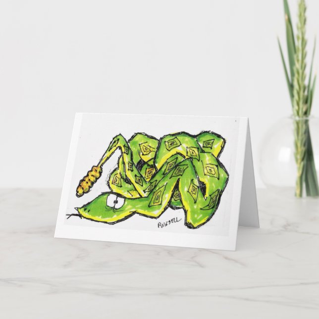Snake Get well-kort snart Kort (Framsida)