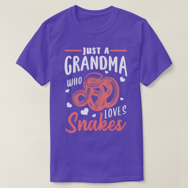 Snake Grandma Gift  T Shirt (Design framsida)