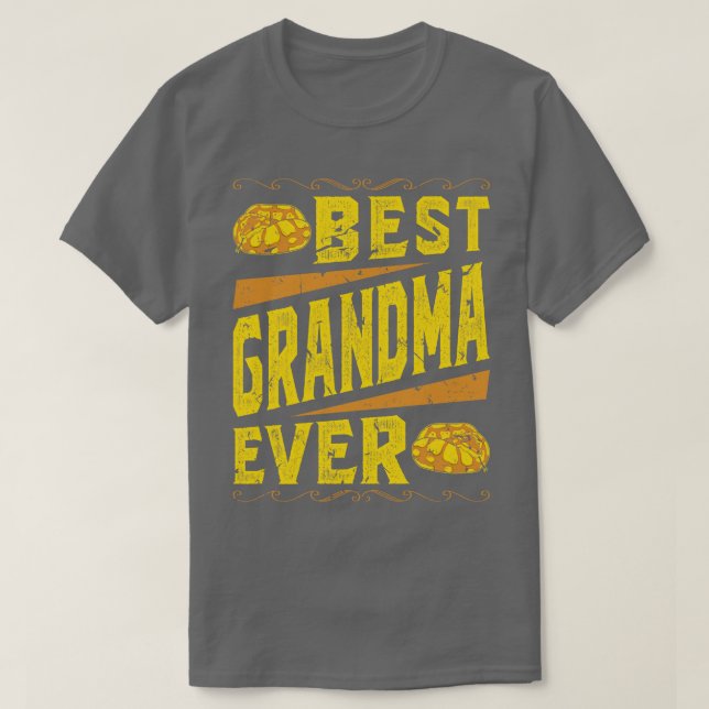 Snake Grandma Herpetolog Boll Python T Shirt (Design framsida)