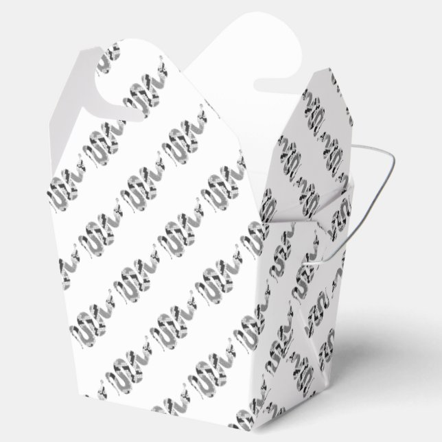 Snake Grått och Light Grått Silhouette Presentaskar (Öppnad)