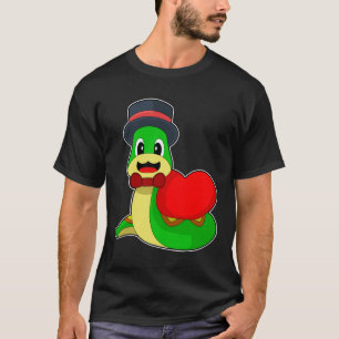Snake Groom Heart Bröllop T Shirt