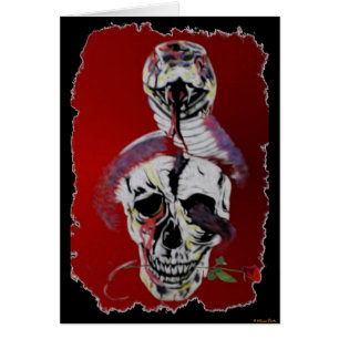Snake Head Card Hälsningskort