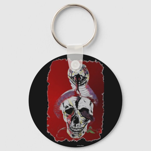 Snake Head Keychain Nyckelring (Framsida)