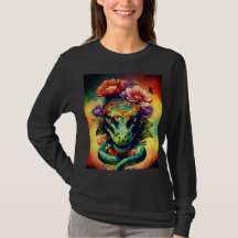 Snake head T-shirt design.