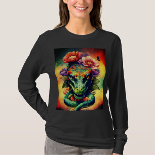 Snake head T-shirt design.