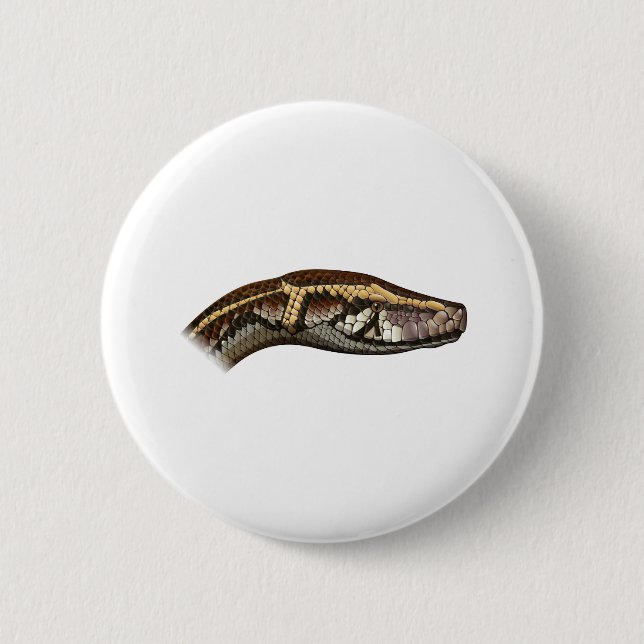 Snake head-tecknad knapp (Framsida)
