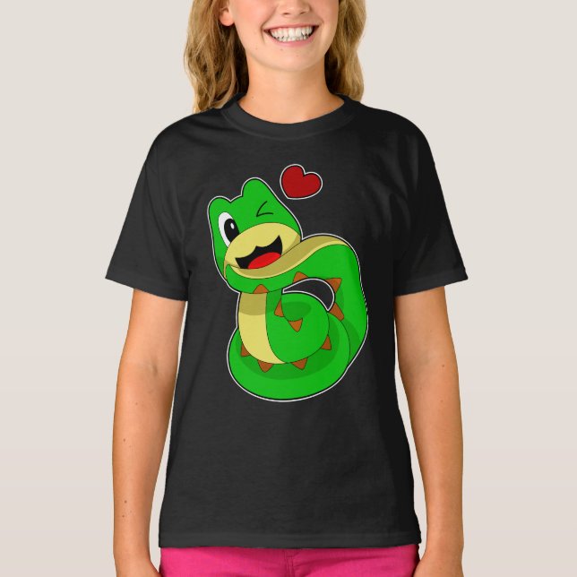 Snake Heart T Shirt (Framsida)