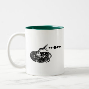 Snake Hiss Planets Solar System Space Två-Tonad Mugg