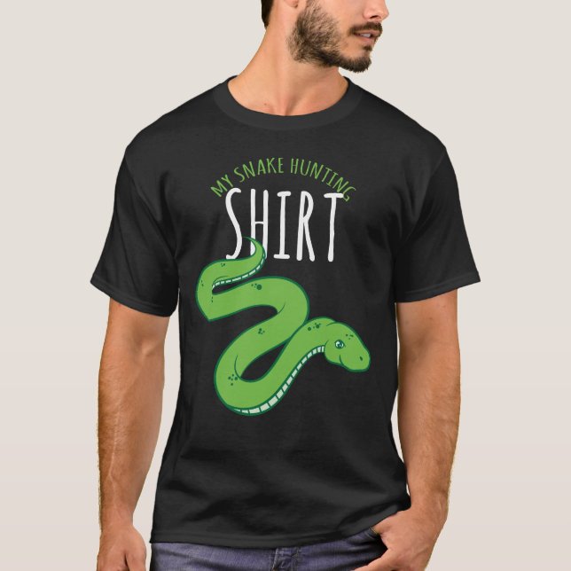 Snake Hunter - min ormjakt T Shirt (Framsida)