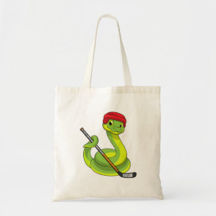 Snake in Ice hockey with Ice hockey stick Tygkasse