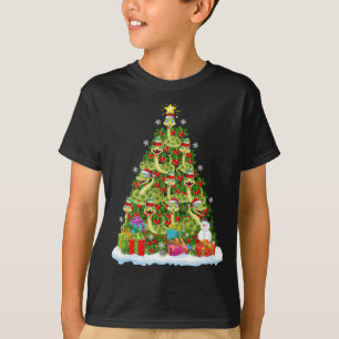 Snake Julafton Träd Lighting Santa Snake-jul T Shirt