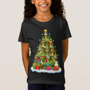 Snake Julafton Träd Lighting Santa Snake-jul T Shirt