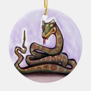 Snake Julgransprydnad Keramik