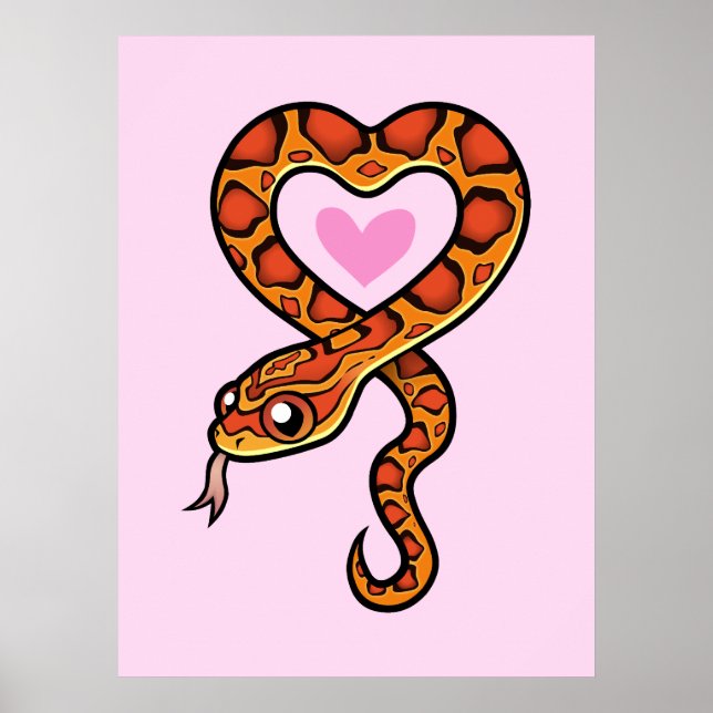 Snake Kärlek Poster (Framsidan)