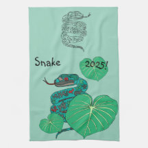 Snake Kitchen Towels