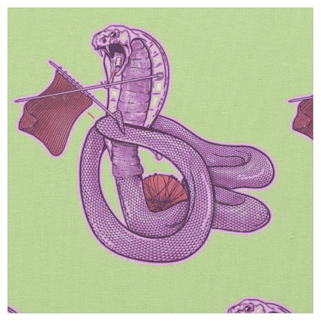 Snake Knitting Tyg (Närbild)