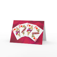 Snake Kung och Queen of Hearts Spelkort