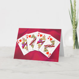 Snake Kung och Queen of Hearts Spelkort Helgkort