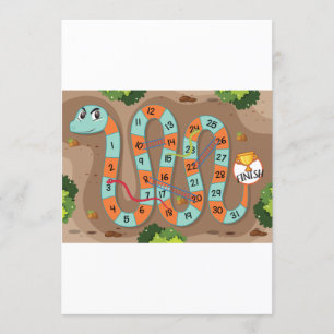 Snake Ladder Game Inbjudningar