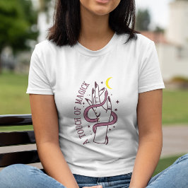 Snake Måne & Hand Mystical Touch of Magick T Shirt