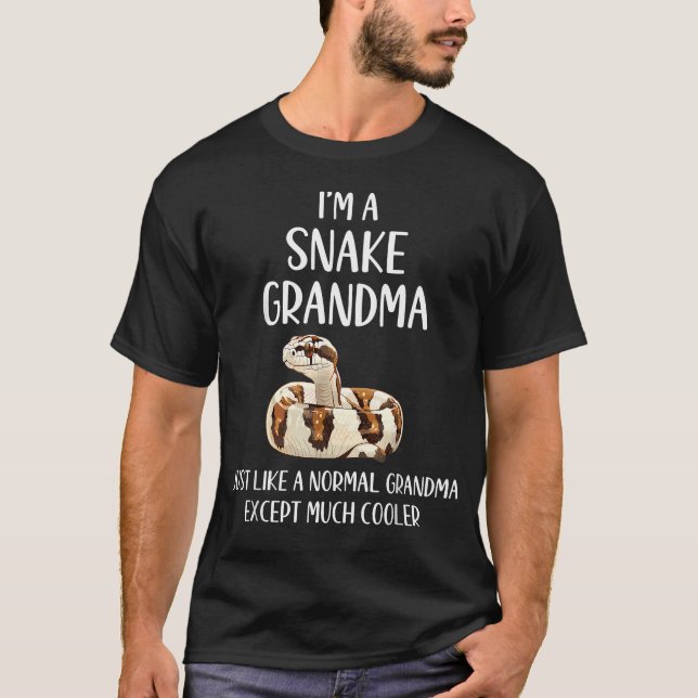 Snake Mormor Definition Roliga Djurfansar T Shirt (Framsida)