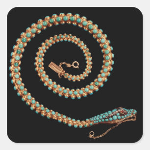 Snake necklace, 1844 fyrkantigt klistermärke