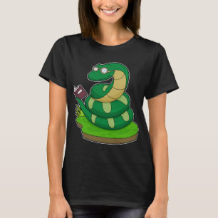 Snake Nerd Bok T Shirt