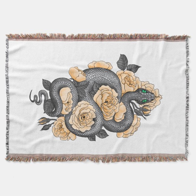 Snake och gul ros filt (Framsidan)
