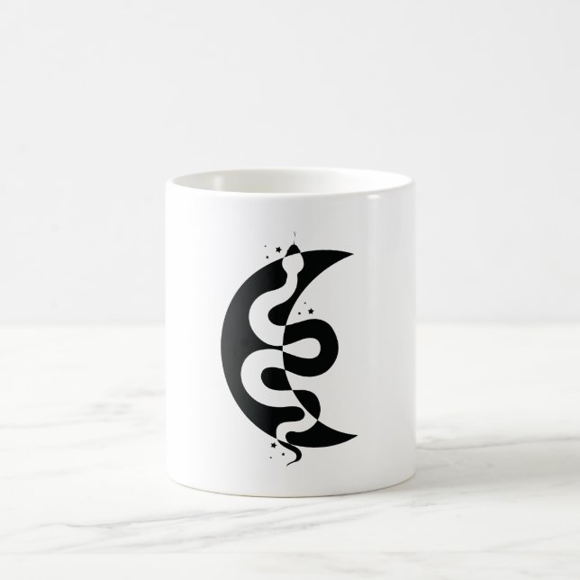 Snake och Måne Kaffemugg (Center)