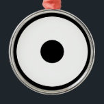 Snake öga julgransprydnad metall<br><div class="desc">KAMON heter "Janome" i Japan.</div>