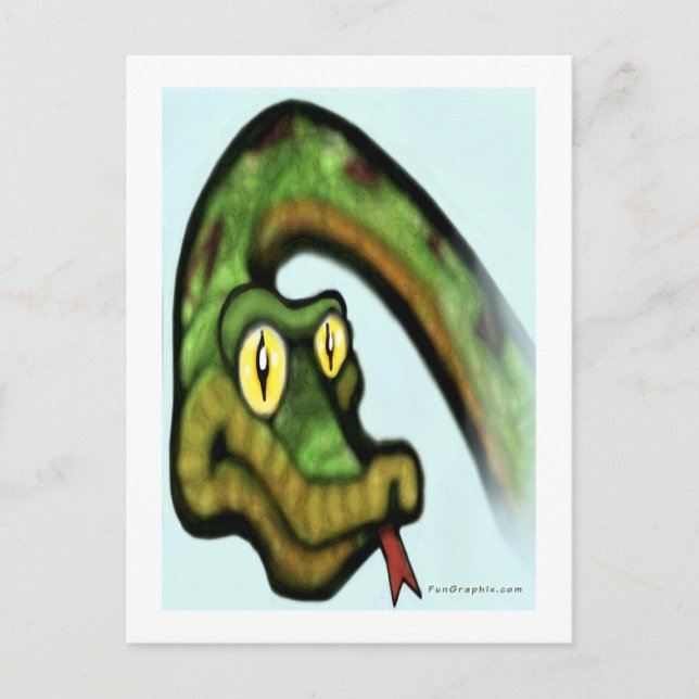 Snake Öga Vykort (Framsida)