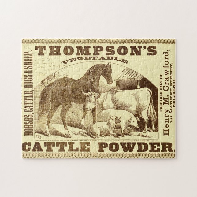 Snake Oil and Old Ads 1 Jigszawa Puzzle Pussel (Horisontell)