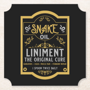 Snake oil Hangover Cure Underlägg Papper