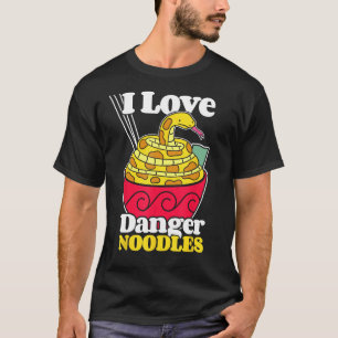 Snake Owner Humor - Danger Noodles - Pun Snake T Shirt
