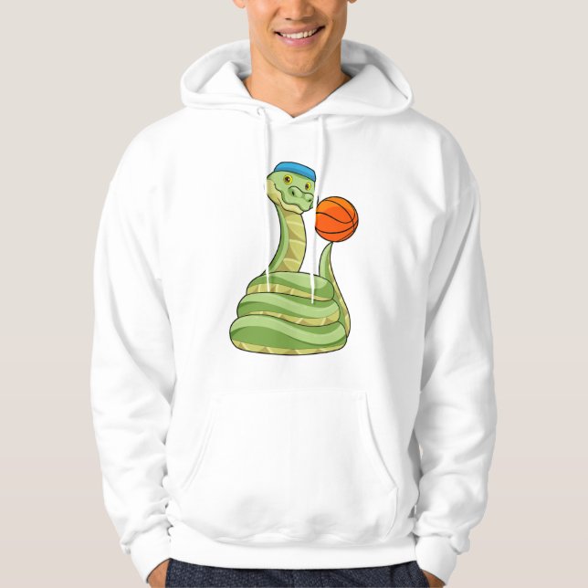 Snake på Basketball Sports Hoodie (Framsida)